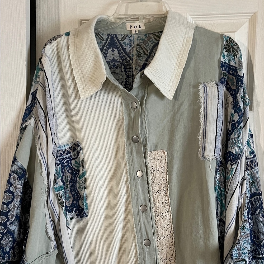 POL Multicolor Patchwork Shirt - image 1